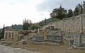 Section of the Greek site of Delphi, Greece Royalty Free Stock Photo