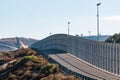 Section of International Border Wall Between San Diego/Tijuana Royalty Free Stock Photo