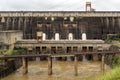 Section of the itaipu dam Royalty Free Stock Photo