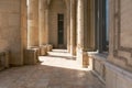 Balcony of the Bucharest Parliament Building. Royalty Free Stock Photo