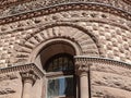 Another view of a section of one of the ontside with ornate design old court house Toronto Ontario Canada Royalty Free Stock Photo