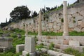 Section of polygonal wall at Delphi Royalty Free Stock Photo