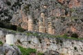 Section of polygonal wall at Delphi Royalty Free Stock Photo