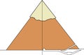 Section of a real pyramid Royalty Free Stock Photo