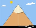 Section of a real pyramid Royalty Free Stock Photo