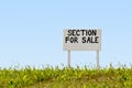 Section for sale sign Royalty Free Stock Photo