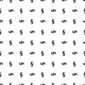 Section signs seamless pattern. Vector paragraph marks background. Legal code or law theme