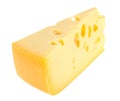 Sector part of yellow cheese