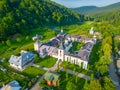 Secu monastery during a cloudy day in Romania Royalty Free Stock Photo