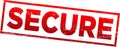 Secure stamp Royalty Free Stock Photo