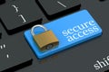 Secure Access keyboard button Royalty Free Stock Photo