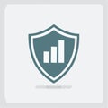 Secure Business Analytics Vector Icon Royalty Free Stock Photo