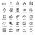 Secure Business line Icons Pack