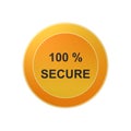 Secure,button,icon,sign,best 3D illustration