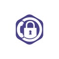Secure Call Icon Logo Design.