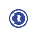 Secure Call Icon Logo Design.