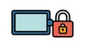 Secure Camcorder Icon Vector Illustration, vector design Generative AI Royalty Free Stock Photo