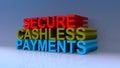 Secure cashless payments on blue