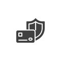 Secure checkout vector icon