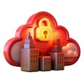 Secure cloud computing and data protection for businesses Royalty Free Stock Photo