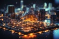 Secure cloud computing data storage, transfer, cybersecurity on global network map
