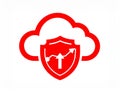 Secure Cloud Data Growth and Protection Icon Royalty Free Stock Photo
