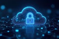 Secure Cloud Data Protection Royalty Free Stock Photo