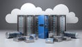 Secure Cloud Data Storage Royalty Free Stock Photo