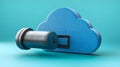 Secure Cloud Data Storage Digital Key Good Resolution Stock Photo Royalty Free Stock Photo