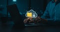 Secure Cloud Data Storage: Protecting Your Files with Encryption & Cloud Computing Royalty Free Stock Photo