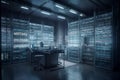 Secure Cloud Lab: Hyper Realistic Data Encryption Visualizatio Royalty Free Stock Photo