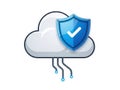 Secure cloud protection Royalty Free Stock Photo