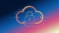 Secure Cloud Storage with Advanced Data Protection and Encryption Features Royalty Free Stock Photo