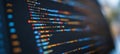 Secure Coding Software Development Code Displayed on Computer Screen, Highlighting Cybersecurity Royalty Free Stock Photo