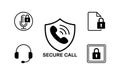 Secure communication and data protection icons security AI-Generated Royalty Free Stock Photo