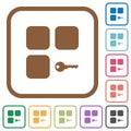 Secure component simple icons