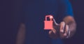 Secure cyber protect concept, Cybersecurity and privacy concepts to protect data, shield protect icon. Protection network security