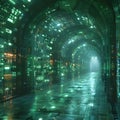 Protected Data Center: Encryption, Passwords, and Advanced Security Royalty Free Stock Photo