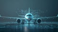 Secure data communication between aircraft and ground control using advanced cybersecurity systems