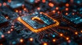 Secure Data Core: Next-Gen Cybersecurity. Concept Data Security, Next-Gen Technology, Cyber Defense
