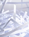 Secure Data Destruction - Shredded Paper Strips Royalty Free Stock Photo