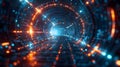 Secure Data Highway: AI-Driven Cybersecurity. Concept AI Cyber Defenses, Data Protection, Secure