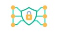 Secure Data Network, Robust Protection Encryption, vector design Generative AI Royalty Free Stock Photo