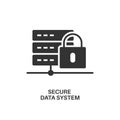 Secure data system icon