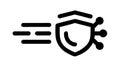 Secure Data Transfer Speed Icon, vector design Generative AI Royalty Free Stock Photo