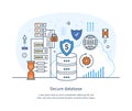 Secure database business data protection technology and cloud network security