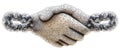 A Secure Digital Agreement Forged: Plexus Handshake Bound by a Blockchain-like Chain Royalty Free Stock Photo