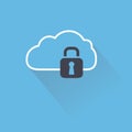 Secure digital cloud with lock