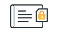 Secure Digital Document, Confidential File Protection, vector design Generative AI Royalty Free Stock Photo