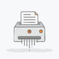 Secure Document Destruction Icon Royalty Free Stock Photo